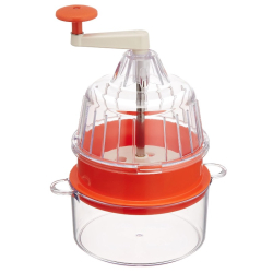 Feliator Manual in forma de Spirala pentru Legume Alb Portocaliu 