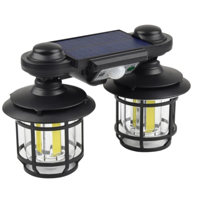 Felinar solar dublu 192 LED cu senzor miscare telecomanda si suport 30W cod JD 2217