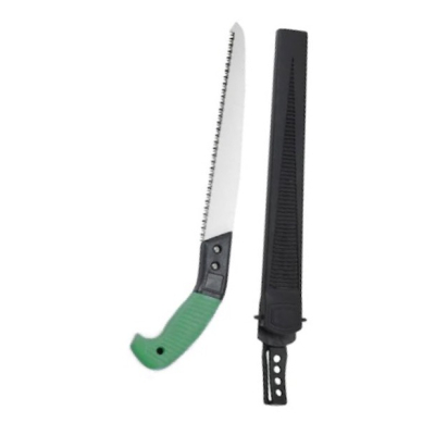 Fierastrau de gradina aluminiu cu maner rosu si cu teaca 350mm