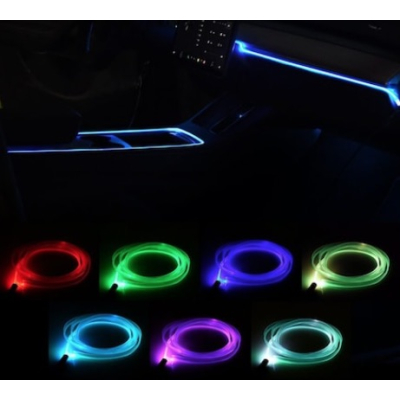 Fir RGB 5m lumina ambientala auto cu alimentare mufa USB