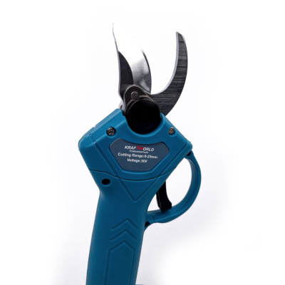 Foarfeca de gradina Kraftworld cu 2 acumulatori pentru vita de vie si crengi 36V Albastru