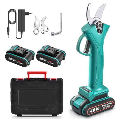 Foarfeca electrica pentru vita de vie si crengi 2 acumulatori 48VF 5Ah LEIHMANN