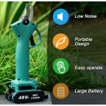 Foarfeca electrica pentru vita de vie si crengi 2 acumulatori 48VF 5Ah LEIHMANN