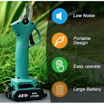 Foarfeca electrica pentru vita de vie si crengi 2 acumulatori 48VF 5Ah LEIHMANN