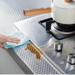 Folie aluminiu ARGINTIE 3D MODEL autoadeziva bucatarie 60 x 300 cm LY