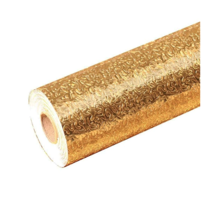 Folie Aluminiu Autoadeziva Aurie Creponata Rezistenta