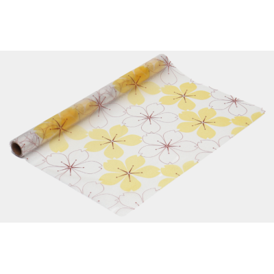 Folie autoadeziva geam cu flori galbene 45 x 300 cm