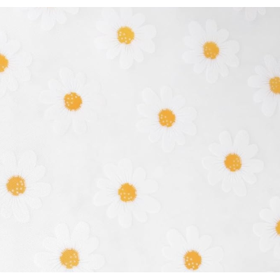 Folie de protectie pentru rafturi 45 x 300cm cu floricele albe