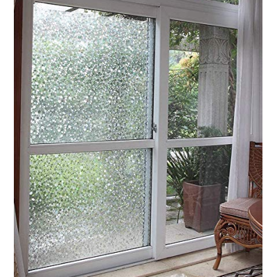 Folie decorativa vitrostatica pentru geam autoadeziva  45 x 300 cm model PIETRICELE