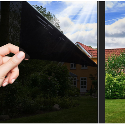 Folie reflexiva pentru geamuri interioare NEAGRA 60X300 LY