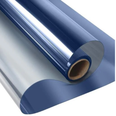 Folie Reflexiva protectie Geamuri montare pe interior si protectie solara UV ALBASTRA 45 x 300 cm