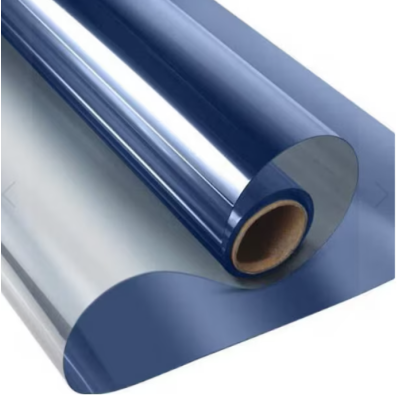 Folie Reflexiva protectie Geamuri montare pe interior si protectie solara UV ALBASTRA 45 x 300 cm