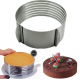 Formă de tort rotundă din Inox reglabilă (24-30cm)