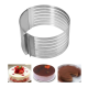 Formă de tort rotundă din Inox reglabilă (24-30cm)