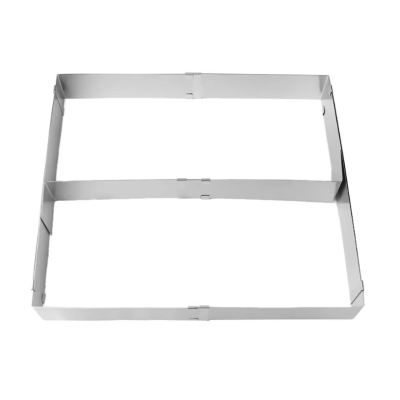 Forma dreptunghiulara pentru tort reglabila de 28 - 53 cm H-8CM