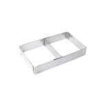 Forma dreptunghiulara pentru tort reglabila de 28 pana la 53 cm H-8CM