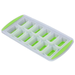 Forma pentru gheata reutilizabila din plastic verde