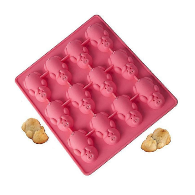 Forma prajituri din silicon pentru ciocolata si bomboane model piggy