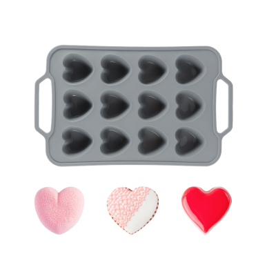 Forma silicon pentru copt prajituri briose model inima