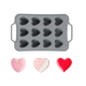 Forma silicon pentru copt prajituri briose model inima