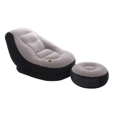 Fotoliu Gonflabil 2in1 Tip sezlong cu taburet inclus 130x99x76 cm