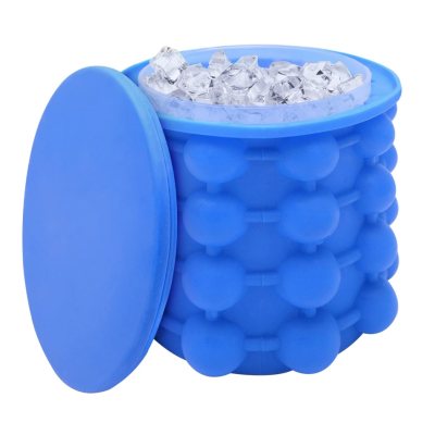 Frapiera gheata 2 IN 1 din silicon si forma pentru cuburi de gheata