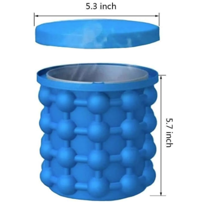 Frapiera gheata 2 IN 1 din silicon si forma pentru cuburi de gheata