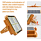 Lampa solara portabila de lucru functie incarcator 336 Leduri reincarcabila 500W temperatura 6500K Portocalie