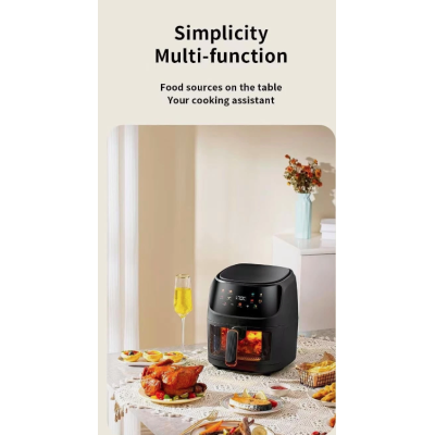 Friteuza cu Aer Cald 8L cu 8 programre LEIHMANN