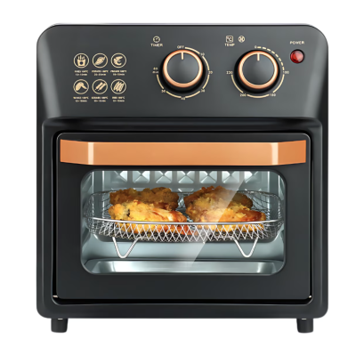 Friteuza cu aer cald retro (cuptor electric) cu prajitor de paine cuptor cu convectie de 12 l pentru casa