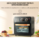 Friteuza cu aer cald retro (cuptor electric) cu prajitor de paine cuptor cu convectie de 12 l pentru casa
