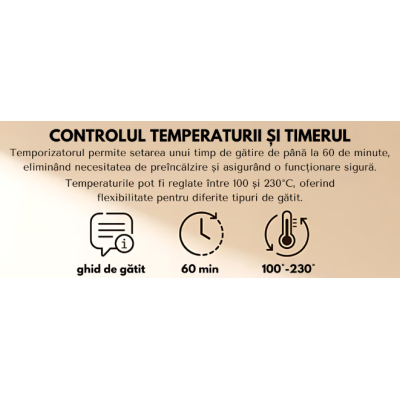 Friteuza cu aer cald retro (cuptor electric) cu prajitor de paine cuptor cu convectie de 12 l pentru casa