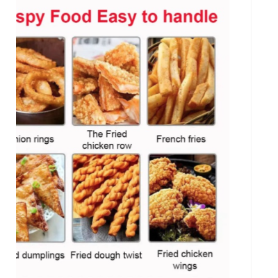 Friteuza Electrica Capacitate 6 litri din Inox Putere 2500W Uz Profesional sau Personal