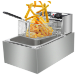 Friteuza electrica de grasime capacitate 6L si maner din otel inoxidabil  Friteuza electrica de grasime capacitate 6L si maner din otel inoxidabil