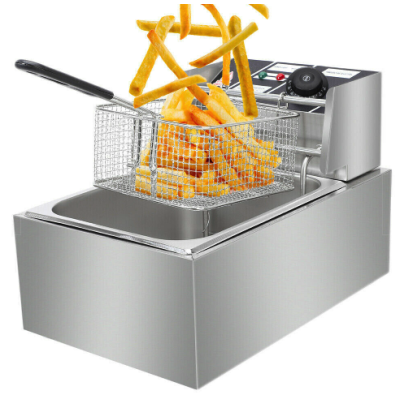 Friteuza electrica de grasime capacitate 6L si maner din otel inoxidabil