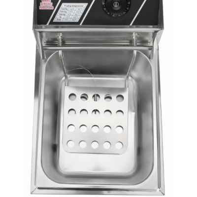 Friteuza electrica de grasime capacitate 6L si maner din otel inoxidabil