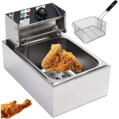 Friteuza electrica de grasime capacitate 6L si maner din otel inoxidabil