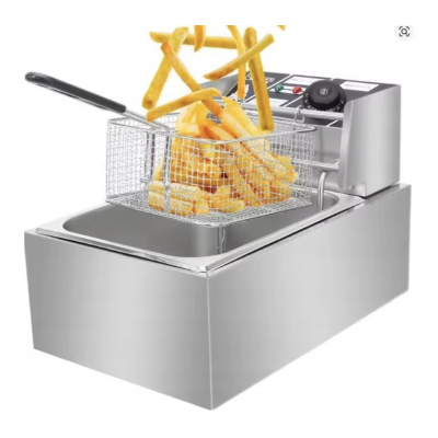 Friteuza electrica profesionala 6L putere 2500W carcasa din otel inoxidabi