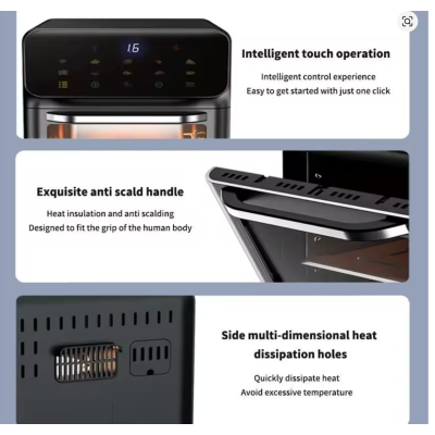 Friteuza electrica putere 1350W capacitate mare de 10 litri fara ulei automata