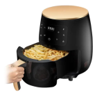 Friteuza Fara Ulei 6 Litri Air Fryer MAXTOP , Displat Digital, Functie de Coacere, NEGRU