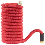 Furtun extensibil pentru gradina SUPER HOSE  50 FT = 15 m Rosu