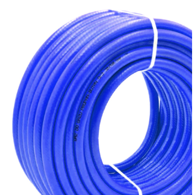 Furtun gaz 9mm insertie verde/ albastru 50m MX022