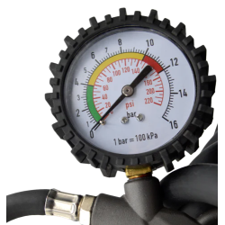 Furtun GROS pentru umflat roti cu manometru 13m