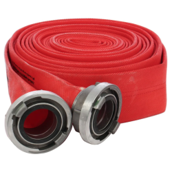 Furtun pompier 2'' 20M 8 BARI ROSU cu cuple PREMIUM LIDER MX956