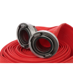 Furtun pompier 2'' 20M 8 BARI ROSU cu cuple PREMIUM LIDER MX956