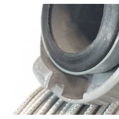 Furtunul de pompier 2'' 20 m 8 bari alb cu 2 cuple MX452