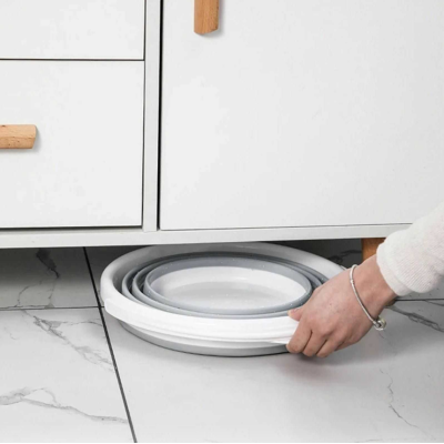 Galeata pliabila din silicon si plastic 10 L