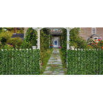 Gard 1m x 3m lungime cu frunze artificiale verde decoractiv 