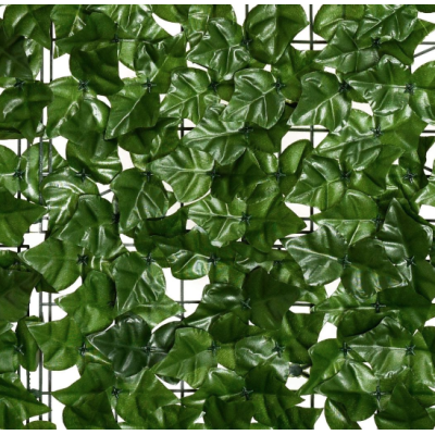 Gard 1m x 3m lungime cu frunze artificiale verde decoractiv 