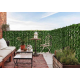 Gard 1m x 3m lungime cu frunze artificiale verde decoractiv 